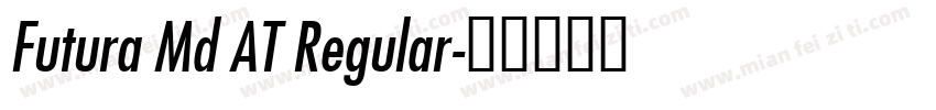 Futura Md AT Regular字体转换